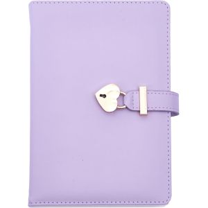 Cahier De Filles Avec Cadenas Forme De Coeur, A5 Carnet Secret Cahier Journal Bloc-Notes, Journal Intime Enfant Pour Bureau Scolaires Étudiant Papeterie Cadeau D'anniversaire, 220x150mm - Neuf