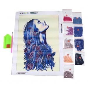 Demoiselle D'honneur Bricolage Diamant Peinture Point De Croix Artisanat Maison Decora (Demoiselle D'honneur 30x40cm) - Neuf