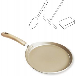 Jexnovashop-Po&ecirc;le &Agrave; Cr&ecirc;pes Et Blinis Induction Po&ecirc;le &Agrave; Frire Po&ecirc;le&agrave; &Agrave; Cr&ecirc;pi&egrave;re Casserole Poele A Pancakes Anti Adh&eacute;rent Alliage D'aluminium 20cm Pour Cr&ecirc;pes Blinis Pancakes Etc Ustensiles De Cuisine - Neuf