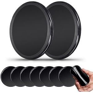 10 Pi&egrave;ces Tapis Antid&eacute;rapant Voiture Tableau De Bord,Nano-Gel Tampon,Support De T&eacute;l&eacute;phone,Duble Face Adh&eacute;sif,Lavable Et (Noir) - Neuf