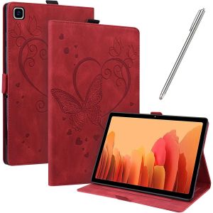 Coque pour Samsung Galaxy Tab A7 10,4-Pouces 2020 (SM-T500/T505/T507) Housse Tablette avec Multi-Angle Housse Support Fonction Veille/R&iquest;&iquest;veille Automatique(Rouge) - Neuf