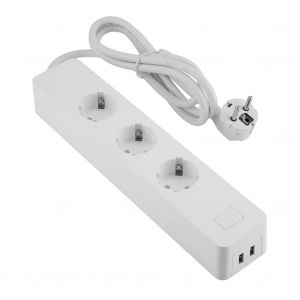 HJLIAN Prise intelligente sans fil a commande vocale, telecommande Wi-Fi, AC100-240 V, prise UE - Neuf