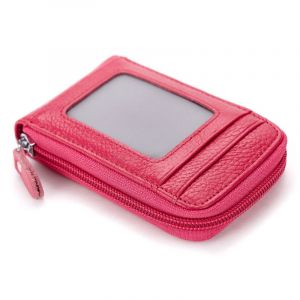 Portefeuille en cuir marron, porte-cartes de crédit blindé, porte-cartes de visite, permis de conduire + coffret cadeau (1 pièce) - Neuf