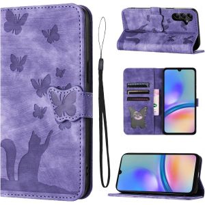 Kal-Housse Protection Pour Samsung Galaxy A05s 4g 6.7 Pouces Matériau En Cuir Pu Coque A05s/Sm-A057f/Ds Avec Fentes Pour Cartes Coque A05s/Sm-A057f/Ds Vert - Neuf