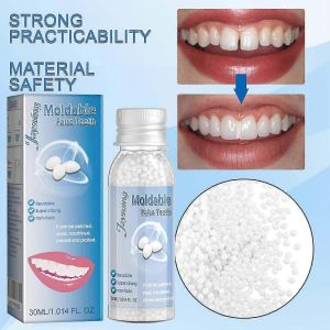 Kit De Perles De Réparation Dentaire,Perles D'ajustement Thermique Moulables 10ml Kit De Remplacement Temporaire Des Dents Pour La Température - Neuf