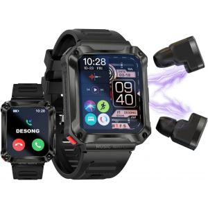 Zephyrion Montre Connectée Homme Femme Avec Ecouteur, Mp3 4gb Ram 1000+ Chansons, Appel Bluetooth, Écran Hd 1,96 Pour Tracker D'activité, Moniteur De Sommeil Fréquence Cardiaque (Vert) - Neuf