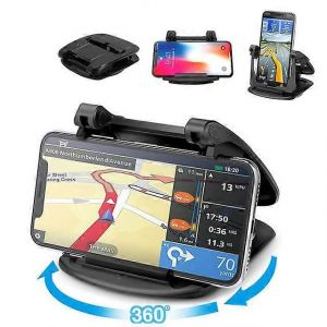 Support De Téléphone De Voiture Rotatif À 360 Degrés, Tapis Antidérapant En Caoutchouc Pour Tableau De Bord, Support De Téléphone Portable Gps De 4,0 À 6,5 Pouces - Neuf