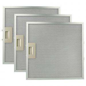 vhbw 3x Filtre anti-graisse compatible avec Ikea 300 488 59 857941815001 hotte de cuisine - 32 x 32 x 0,85 cm, m&eacute;tal - Neuf