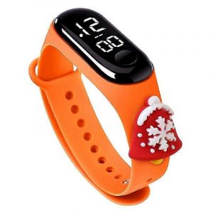 Mode Led Montre Num&eacute;rique Luxe Lumi&egrave;re &Eacute;cran Tactile Th&egrave;me De No&euml;l - Neuf