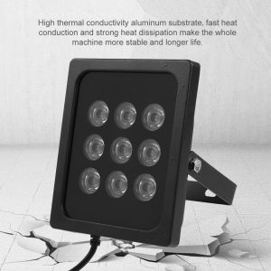 Lampe infrarouge a 9 LED pour eclairage de remplissage de camera de videosurveillance - Neuf