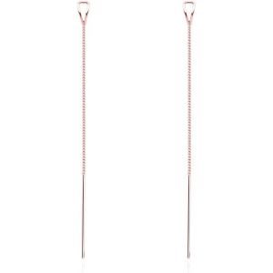 Cmjaagur-925 Argent Sterling Cha&icirc;ne Filetage Boucles Doreilles Pendre Pour Femmes Adolescentes Filles Boucles Doreilles Longues Pendre Boucles Doreilles Ligne Gland[M1234] - Neuf