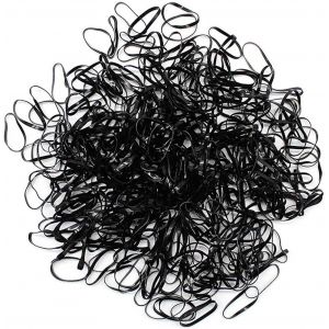 Petit Élastique À Cheveux Noir, Mini Élastique À Cheveux, 1 000 Élastiques À Cheveux, Élastique En Caoutchouc Noir Pour Filles, Pinces À Cheveux Colorées - Neuf