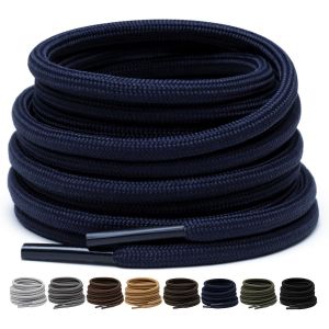 Tianyi-2 Paires De Lacets Ronds De 4 Mm Pour Bottes, Lacets De Sécurité Pour Chaussures De Randonnée En Extérieur, Lacets Solides Pour Baskets - Neuf