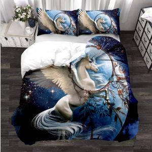 Parure De Lit D Motif Chevaux D'animaux - En Microfibre Douce - Pour Unisexe, Un Bon Cadeau - Avec Housse De Couette Et Taie D'oreiller - X Cm - Pi&iquest;&iquest;Ces) - Neuf