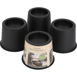 Ulteronixshop-Lot de 4 rehausseurs de meubles pour lit, canap&eacute; et table, 10,2 cm de hauteur, tr&egrave;s r&eacute;sistants avec base antid&eacute;rapante - Neuf