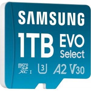 SUBZONAL-Carte mémoire microSDXC, Evo Select MB-ME1T0SA/EU, 1 To, vitesse de lecture 160 Mo/s¹, fournie avec adaptateur SD - Neuf