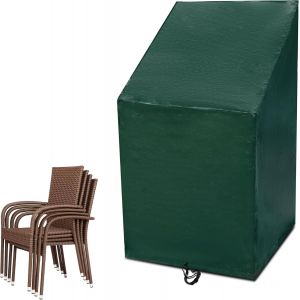 Ulteronixshop-Housses De Chaise De Jardin Empilables Imperm&eacute;ables, Housses De Chaise &Agrave; Bascule Inclinables, Anti-Uv, Toutes Saisons, En Poly&eacute;thyl&egrave;ne, 68 X 96 X 110 X 150 Cm - Neuf