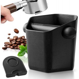 Cmws-Boîte À Café Expresso, Accessoires Pour Machine À Café, Boîte À Café Barista Knock Box Pour Café Moulu, Avec Tapis De Tampage Expresso - Neuf