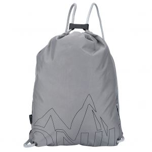 Sac A Dos Etanche Avec Cordon De Serrage Pour Randonnee, Voyage, Sports De Plein Air (Noir Et Gris) - Neuf
