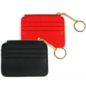Lot De 2 Porte-Cartes De Crédit, Portefeuille Fin Et Porte-Cartes De Crédit, Petit Portefeuille De Poche, Porte-Monnaie À Fermeture Éclair, Nouveau Porte-Cartes De Visite 2023 Pour Hommes Et Femmes - Neuf