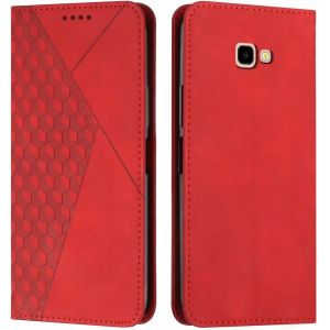 Case For Samsung Galaxy A320, Premium Flip Case Cover Protective Flip Case Magnetic Wallet Phone Cover [Card Holder] Shockproof Kickstand Cover (Red) - Neuf