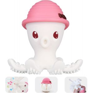 Jouets De Dentition Pour B&eacute;b&eacute;s De 6 &Agrave; 18 Mois, Jouet &Agrave; M&acirc;cher Amusant Pour Les Enfants, Jouets De Dentition En Silicone Pieuvre, Facile &Agrave; Tenir, Cadeau Pour Nouveau-N&eacute;, Vert De Fer - Neuf