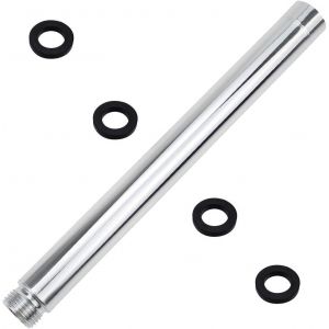 KAL-22.5Cm Tube Prolongateur De Douche Bras De Douche Extension En Acier Inoxydable Chromage Électrodéposant Tuyau De Douche Rond Pour Pommeau De Douche De Salle De Bains - Neuf