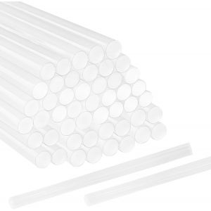 MEVRONISSHOP-50 B&acirc;tons de Colle Chaude &Oslash;11 x 200 mm, Colle Transparent S&eacute;chage Rapide pour Pistolet &agrave; Colle, forte adh&eacute;rence et d'un s&eacute;chage rapide, pour toutes vos cr&eacute;ations DIY, d&eacute;coration, r&eacute;parat - Neuf