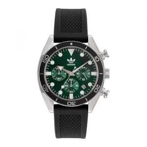 Montre Adidas Originals - Mixte - Aofh23005 - Noir Silicone - 43mm - 10 Bar - Neuf