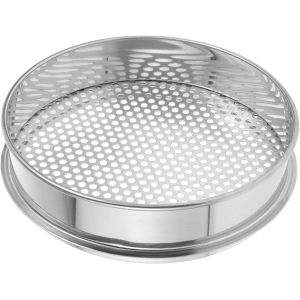 Outil De Jardinage Énigme De Jardin Tamis Jardin Rempotage Tamis Tamis 20Cm Jardinage Tamisage Écran Pan Acier Inoxydable Sable Tamis Filtre Bonsaï Outil 5Mm Trous Outil De - Neuf