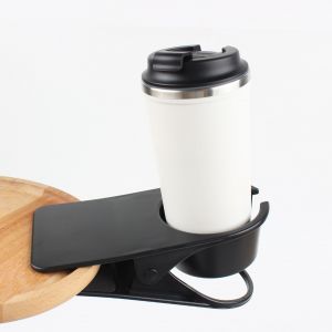 Porte-Gobelet En Carton Noir Avec Clip Pour Bureau - Neuf