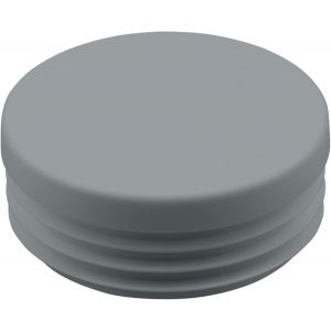 10 Bouchons Plastiques pour Tube Rond,10mm-120mm,Patin Chaise,Protection,Patin Meuble,Embout pour Tube (Ø 48mm|3-4mm,Gris) - Neuf