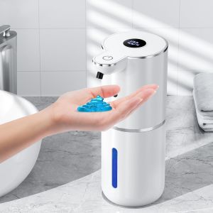 BHHBB-Distributeur de savon automatique avec affichage numérique, sans contact, 380 ml, fixation murale, avec capteur, rechargeable par USB, pour salle de bain, cuisine - Neuf