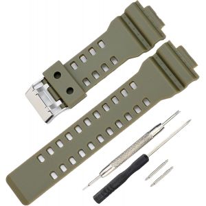 Casio Gls-8900/Gw-8900/Ga-110/Ga-100c/Ga-120/Gd-110/Gls-100 Vert Militaire - Neuf