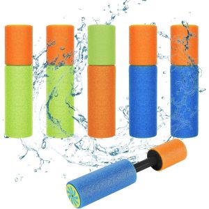 Pistolet A Eau,6 Pièces Mini Un Pistolet A Eau Petit Pistolet Eau Enfant En Mousse Chamboule Tout Enfant Canons À Eau,Deux Couleurs Adaptées Aux Piscines Et Fêtes Sur La Plage - Neuf