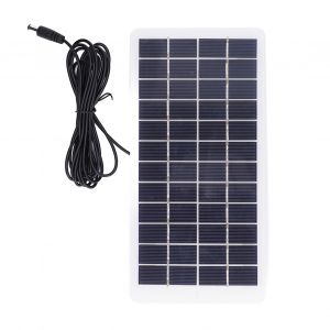 HJLIAN Panneau solaire portable en polysilicium a haute transmission lumineuse avec interface CC pour batterie 3,7 V 5 W 12 V - Neuf