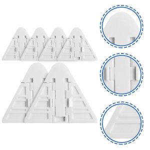 6 Pcs S&eacute;curit&eacute; Enfant Serrure Serrures Pour Portes Coulissantes Fen&ecirc;tre B&eacute;b&eacute; S&eacute;curit&eacute; Maison Verre Abs - Neuf