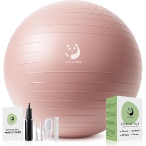 Ballon Pilates,55-85cm Anti-Slip Ballon De Gymnastique Avec Paille De Gonflage,Soft Yoga Ball &Eacute;quilibre Pour Maison,Fitness,Entra&icirc;nement &Agrave; L'&eacute;quilibre.[K949] - Neuf