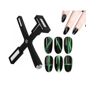 Outil Magn&eacute;tique ?il De Chat 5 En 1 Pour Nail Art - Noir - Neuf