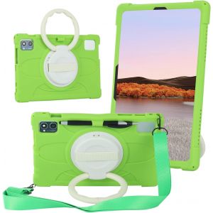 10 Pouces Coque Silicone Pour Teclast M50hd/Teclast M50/Teclast M50 Pro/Teclast M40 Plus/Teclast P40hd/Teclast P30s/Blackview Tab 12 Pro/Oscal Pad 10/Blackview Tab 7 Pro,Bandoulière,Vert.[F3016] - Neuf
