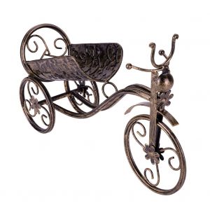 Hjlian Etagere De Rangement Pour Bouteilles De Vin Rouge En Metal En Forme De Tricycle - Neuf