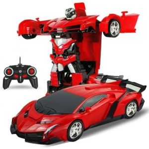 2 en1 RC Sport Transformation Voiture Robot Télécommandé Déformation Auto Jouet - Neuf