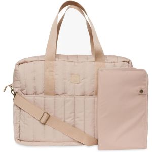 Asfasfq-Jollein Sac À Langer Puffed Moos - Biscuit - Imperméable - Pour Poussette - Multifonction - Marron Clair - Neuf