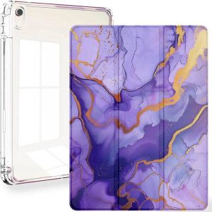 Pour Ipad Air 7 6 Air 5 4 10.9 A16 11E 10 10E Génération Ipad Pro 11 10.5 10.2 9E 8E 6E 5E 9.7 "Étui Intelligent Avec Porte-Stylo.Dark Purple Gold.10.2 9Th 8Th 7Th - Neuf