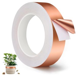 Anti Limaces et Escargots Ruban Cuivre 20mx30mm - Bande de Cuivre Anti Limace Anti Escargot Jardin Plantes Sur&iquest;&iquest;lev&iquest;&iquest;es, Anti Limaces et Escargots Bio,Conducteur Simple Face, EMI Blindage - Neuf