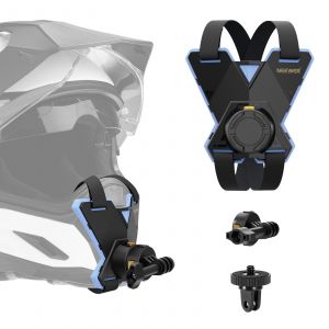 NEEWER Support Casque Moto de Mentonni&egrave;re pour Action Camera, Support Casque avec Adaptateur Montage de Cam&eacute;ra &agrave; D&eacute;gagement Rapide Magn&eacute;tique Compatible avec GoPro DJI Insta360 AKASO Accessoire, GP19 - Neuf