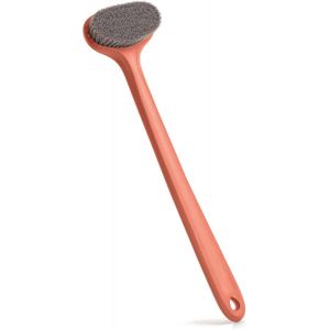 Brosse À Dos Pour La Douche,Brosse Pour Le Bain Et Le Corps Pour Les Personnes Âgées,Les Hommes Et Les Femmes,15 Pouces / 38 Cm,Couleur Orange,Poils Rigides (Bo156) - Neuf