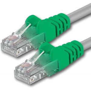 1X 10M Câble Réseau Cat6 Cat 6 - Rj45 Ethernet Lan Dsl Routeur Modem - Crossover Gris[CAB9165189] - Neuf