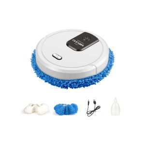 Aspirateur robot 2 en 1 avec fonction de lavage et de pulv&eacute;risation UV, design compact, faible niveau sonore, &eacute;vitement des obstacles - Neuf