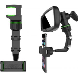 Support Telephone Voiture, 3en1 Porte T&eacute;l&eacute;phone Voiture Portable Support Ventouse Support Smartphone Voiture pour Tableau de Bord et Pare-Brise,pour iPhone, Samsung Galaxy, Huawei, etc. - Neuf